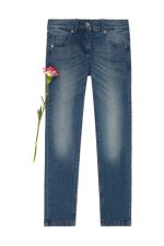 Denim Kız Çocuk Yıkamalı Stretch Jean Pantolon