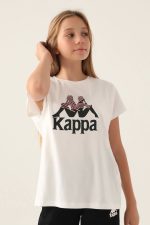 Patterned Top Krem Kız Çocuk T-Shirt - Görsel 3