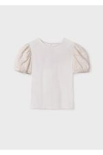 Kız Çocuk Krem T-shirt 06014-094 - Görsel 4