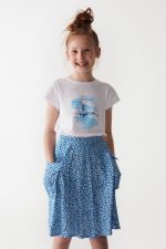 36369-TEKNE T-SHIRT BEYAZ/MAVİ 8/14 - Görsel 2