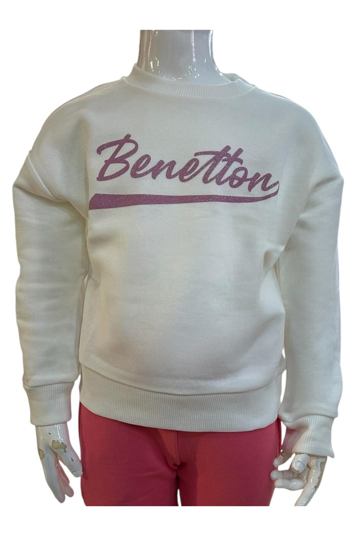Kız Çocuk Ekru Sweatshirt