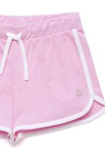 Pembe Çocuk Kenarları Biyeli Şort - Görsel 2