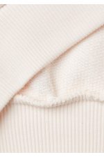Kız Çocuk Ekru Etek Ucu Logolu Barbie Baskılı Kapüşonlu Kısa Sweatshirt - Görsel 3