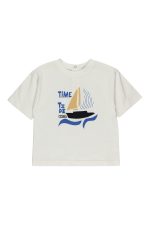 Erkek Bebek Baskılı Beyaz Tişört