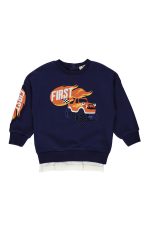 Erkek Bebek Baskılı Sweatshirt