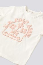 US Polo Assn Kız Bebek Krem 2li Takım - Görsel 2