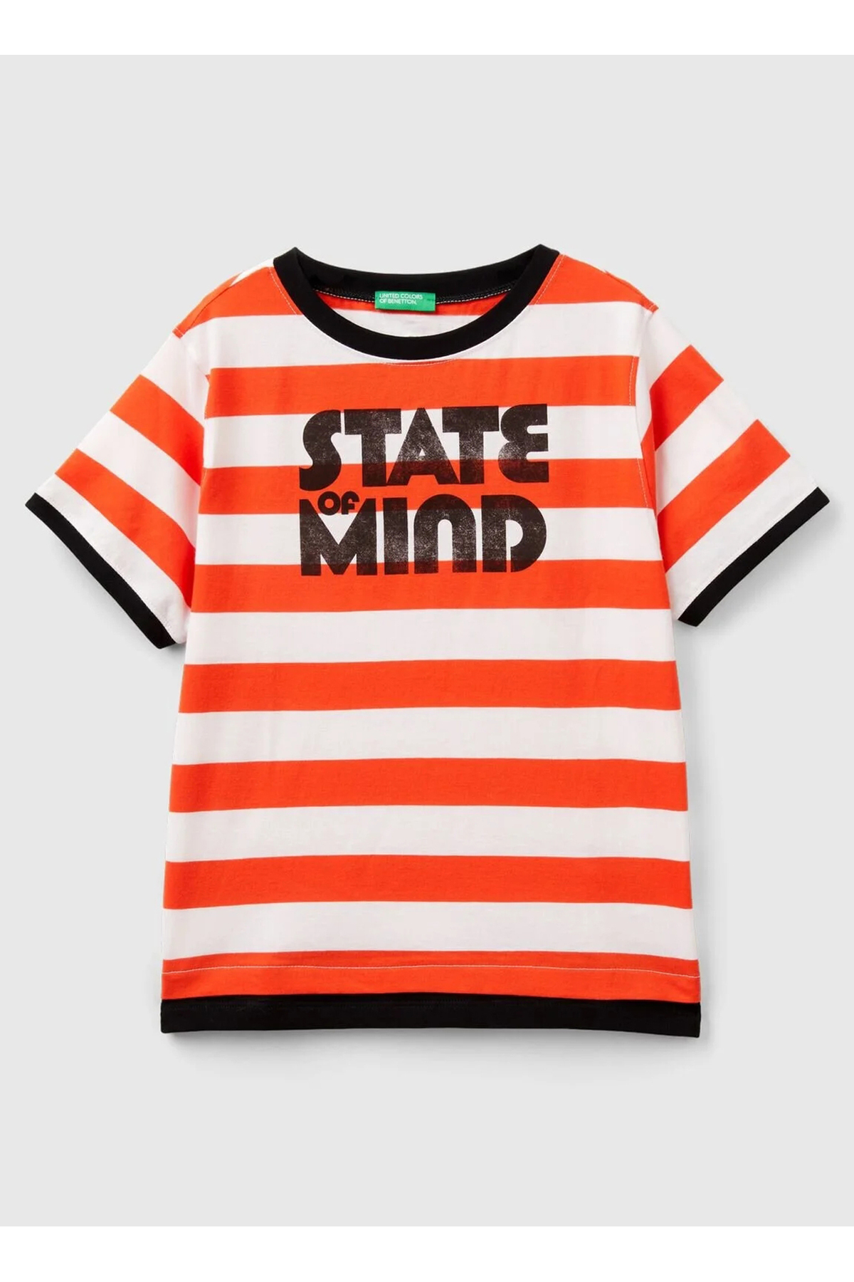 Kırmızı - Beyaz Erkek T-Shirt 33R9C10KJ