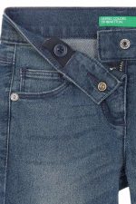 Denim Kız Çocuk Yıkamalı Stretch Jean Pantolon - Görsel 2