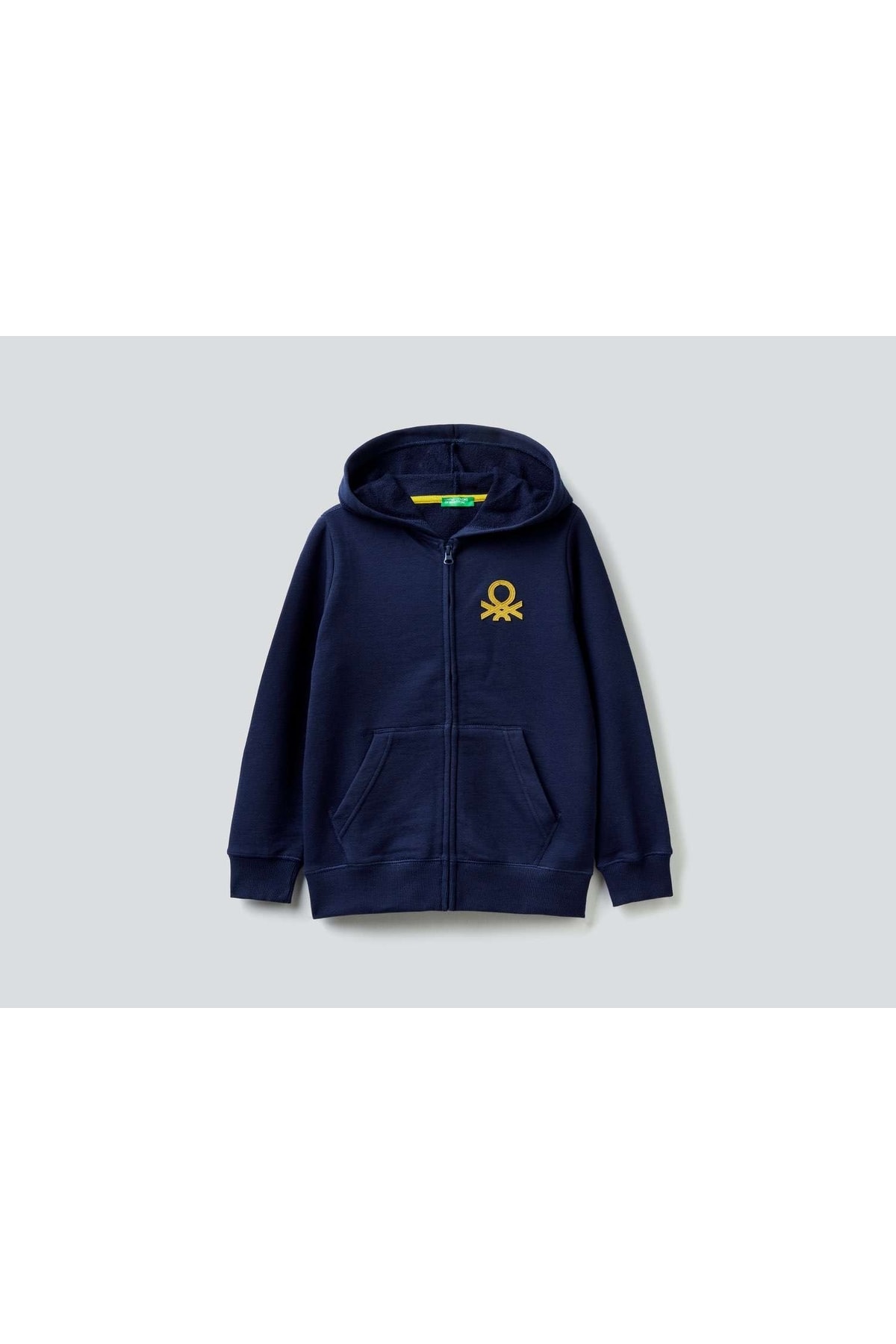 Benetton Erkek Çocuk Lacivert Logolu Sweatshirt