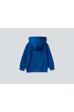 Benetton Erkek Çocuk Sax Mavi Benetton Logolu Sweatshirt - Görsel 2