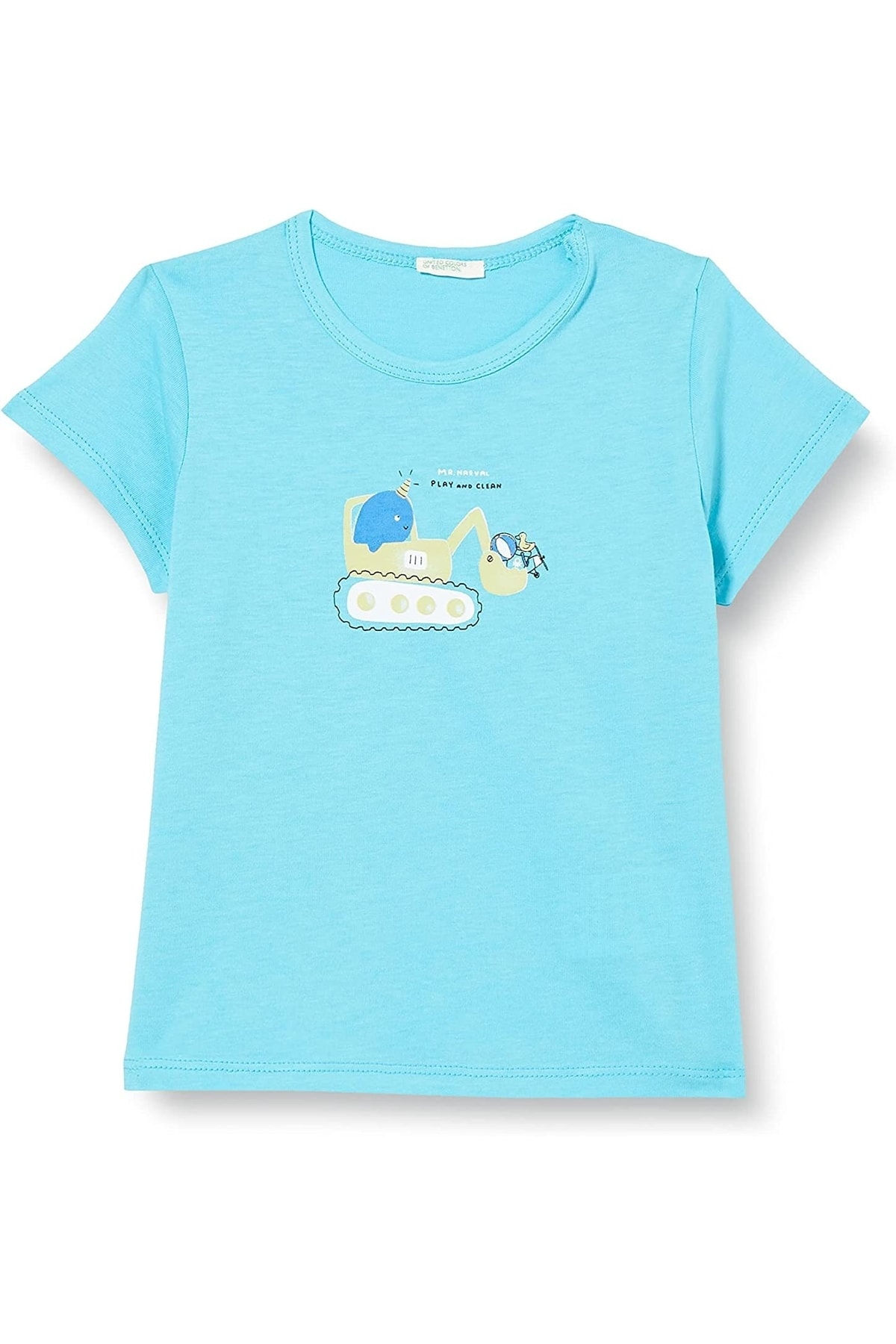 Benetton Be T Kk_deniz Baskılı Tshirt