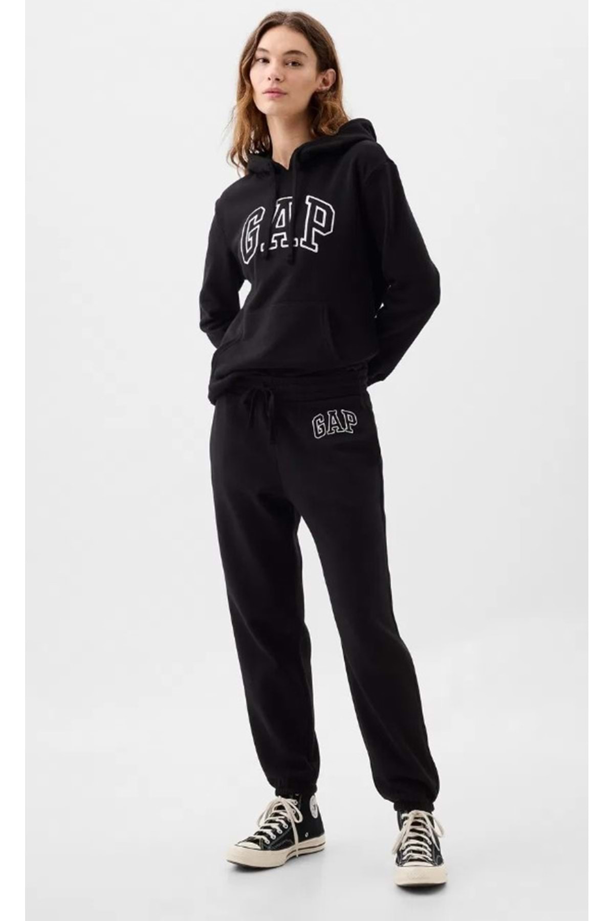 V-Gap Herıtage Jogger Fleece 463492 Kadın Eşofman Altı SİYAH