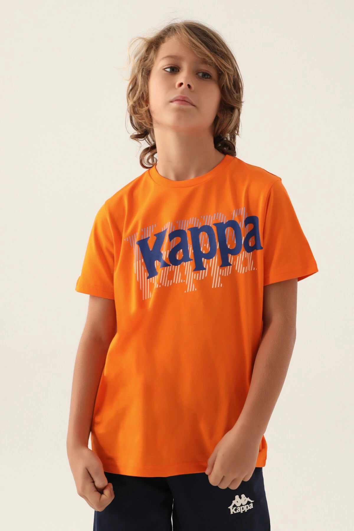 Graphic Written Turuncu Erkek Çocuk T-Shirt