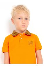 Erkek Çocuk Polo Yaka T-shirt Turuncu 3155 - Görsel 3