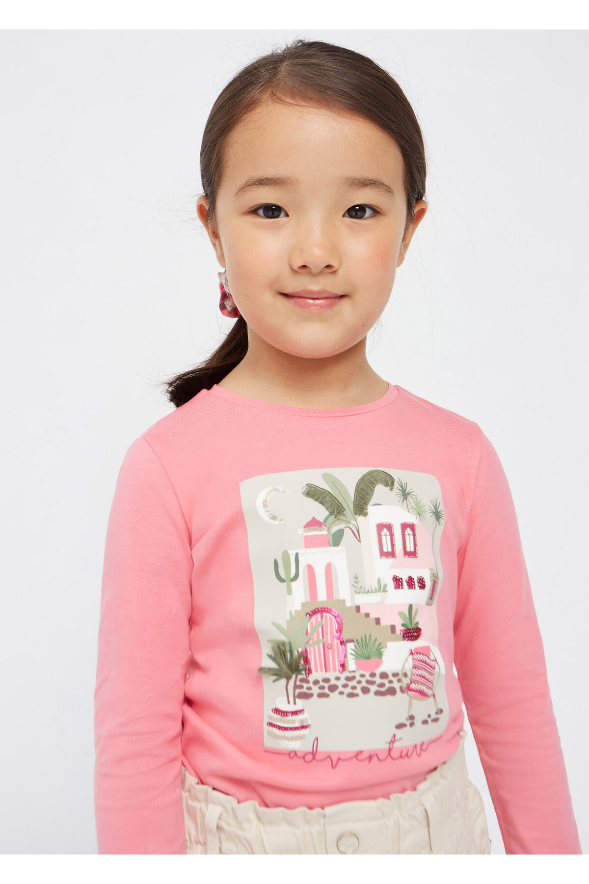 kız çocuk tişört bandana 2 li set 3072