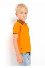 Erkek Çocuk Polo Yaka T-shirt Turuncu 3155 - Görsel 2