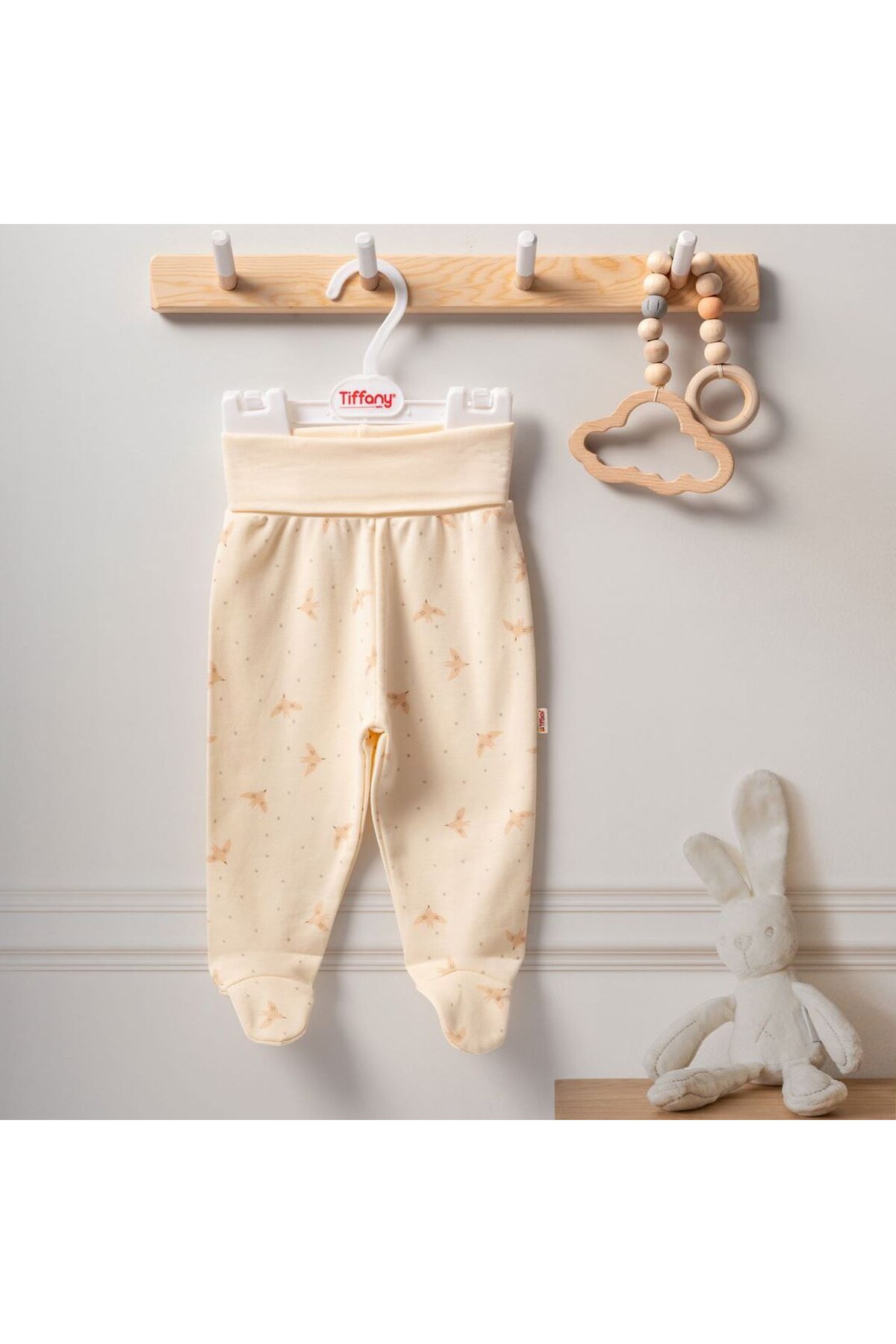 Baby Organik Bird Theme Patikli Pantolon 2424007