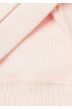Bebek Toz Pembe Önü Kulak Detaylı Omzu Düğmeli Bisiklet Yaka Sweatshirt - Görsel 4