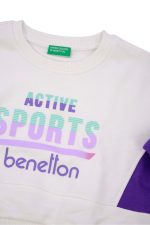 Kız Çocuk Marka ve Active Sports Baskılı Sweatshirt Mix Renkli - Görsel 2