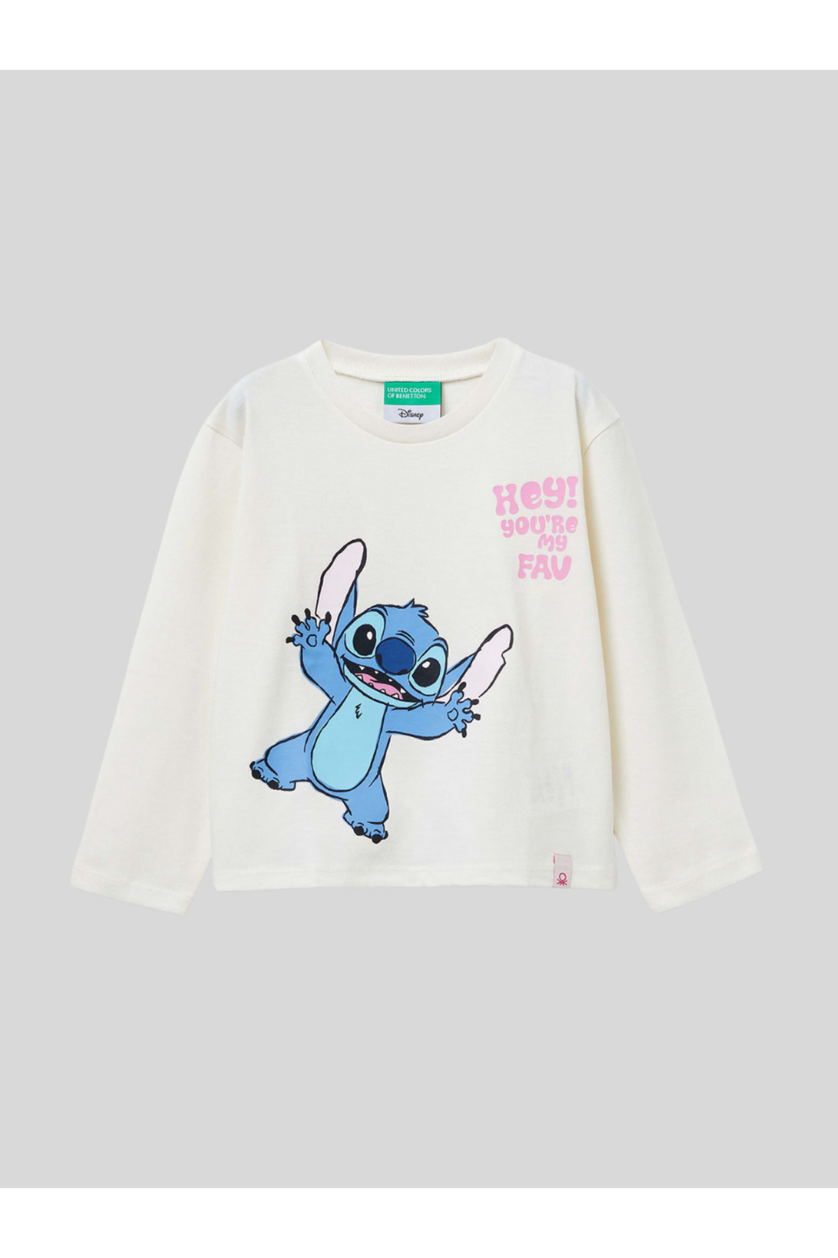 Kız Çocuk Sittch Sweatshirt 1-6 Yaş Ekru