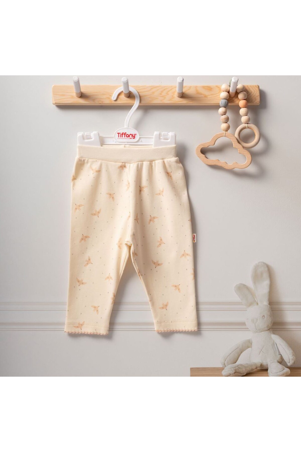 Baby Organik Bird Theme Patiksiz Pantolon 2424006