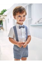 Erkek Bebek Bermuda Gömlek Papyon 3 Lü Set 1247