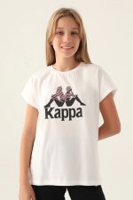 Patterned Top Krem Kız Çocuk T-Shirt - Görsel 2