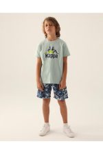Authentic Cameron Erkek Çocuk Yeşil Regular Fit Tişört - Görsel 5