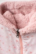 3-8 Yaş Lisanslı Unisex Çift Taraflı Tasarım Mont-Pudra - Görsel 5