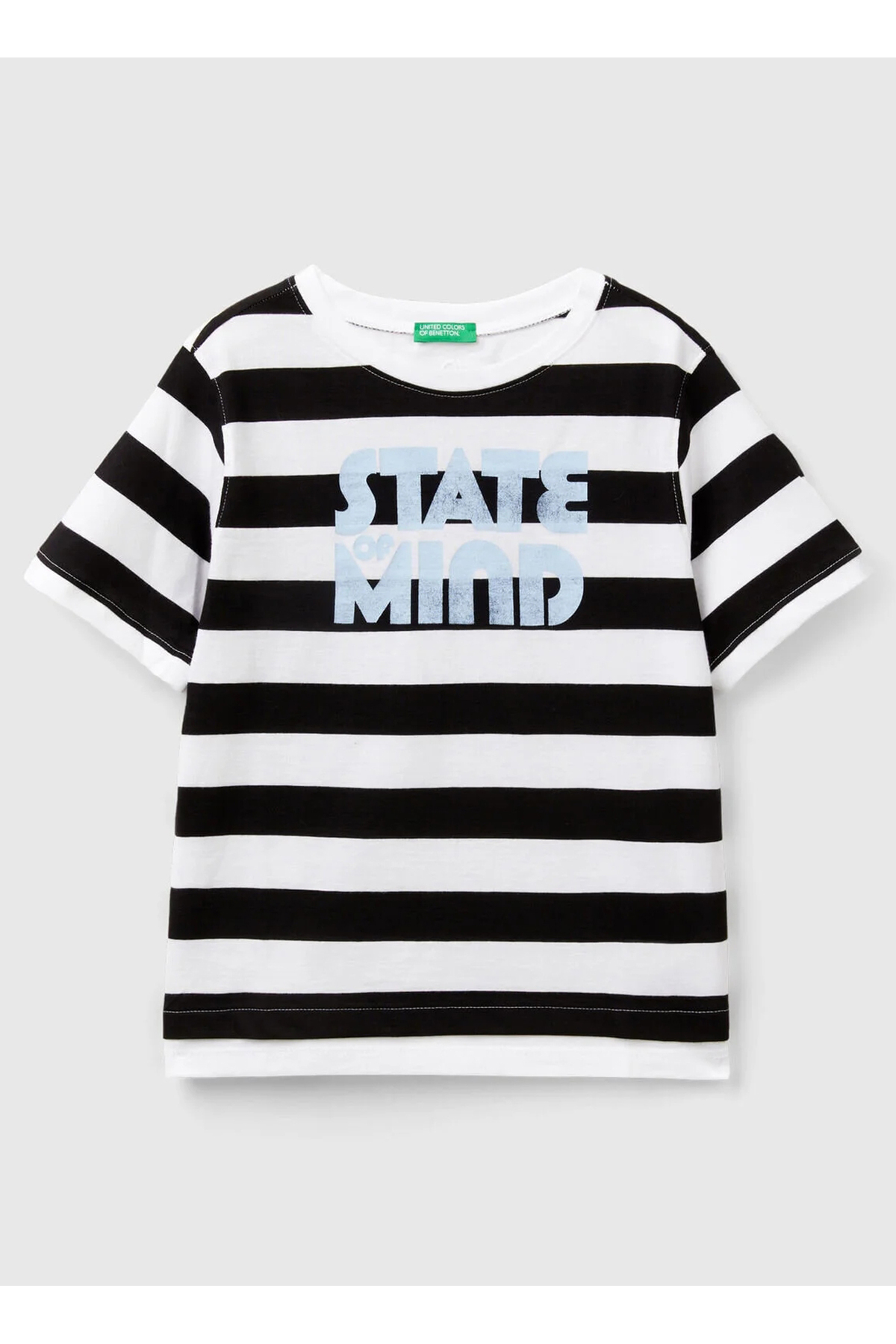 Siyah - Beyaz Erkek T-Shirt 33R9C10KJ