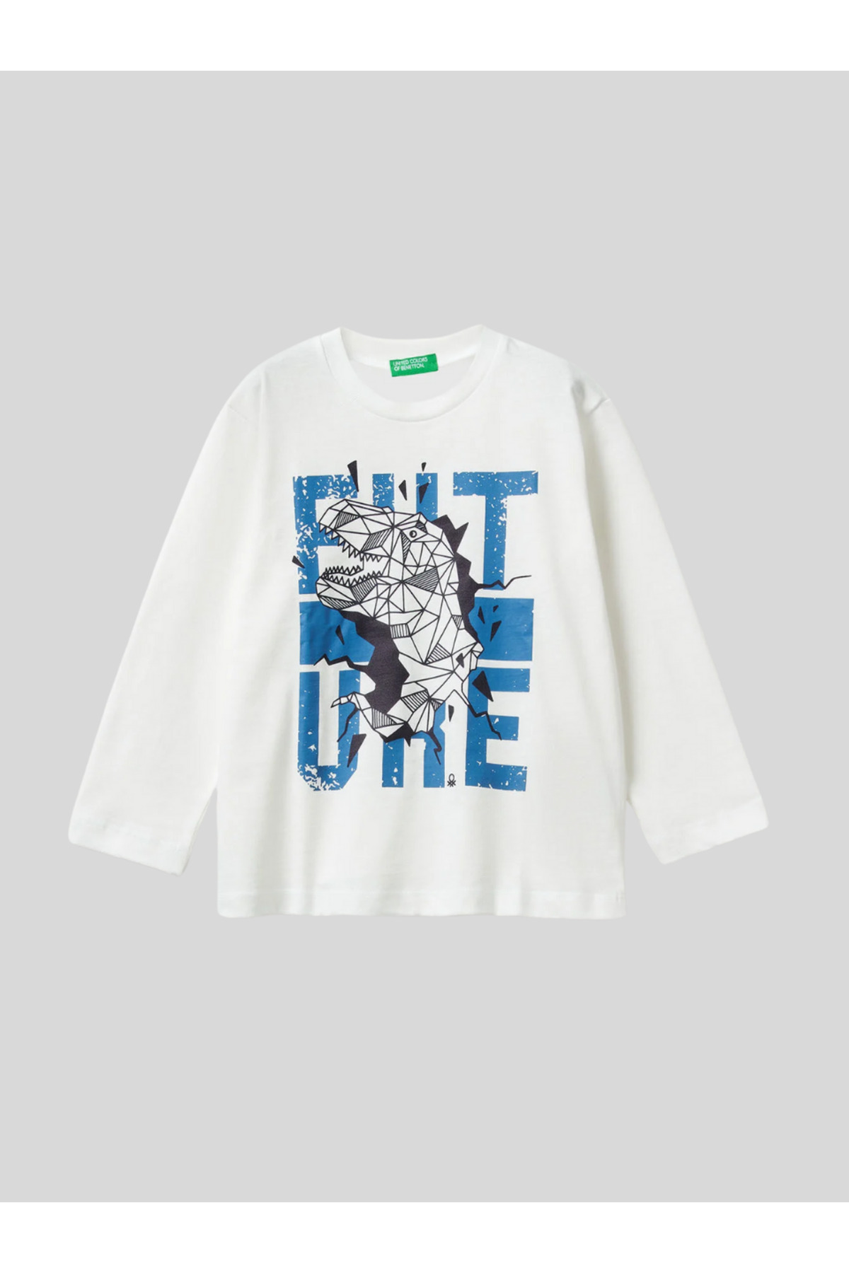 Erkek Çocuk Baskılı Sweatshirt 1-6 Yaş Beyaz