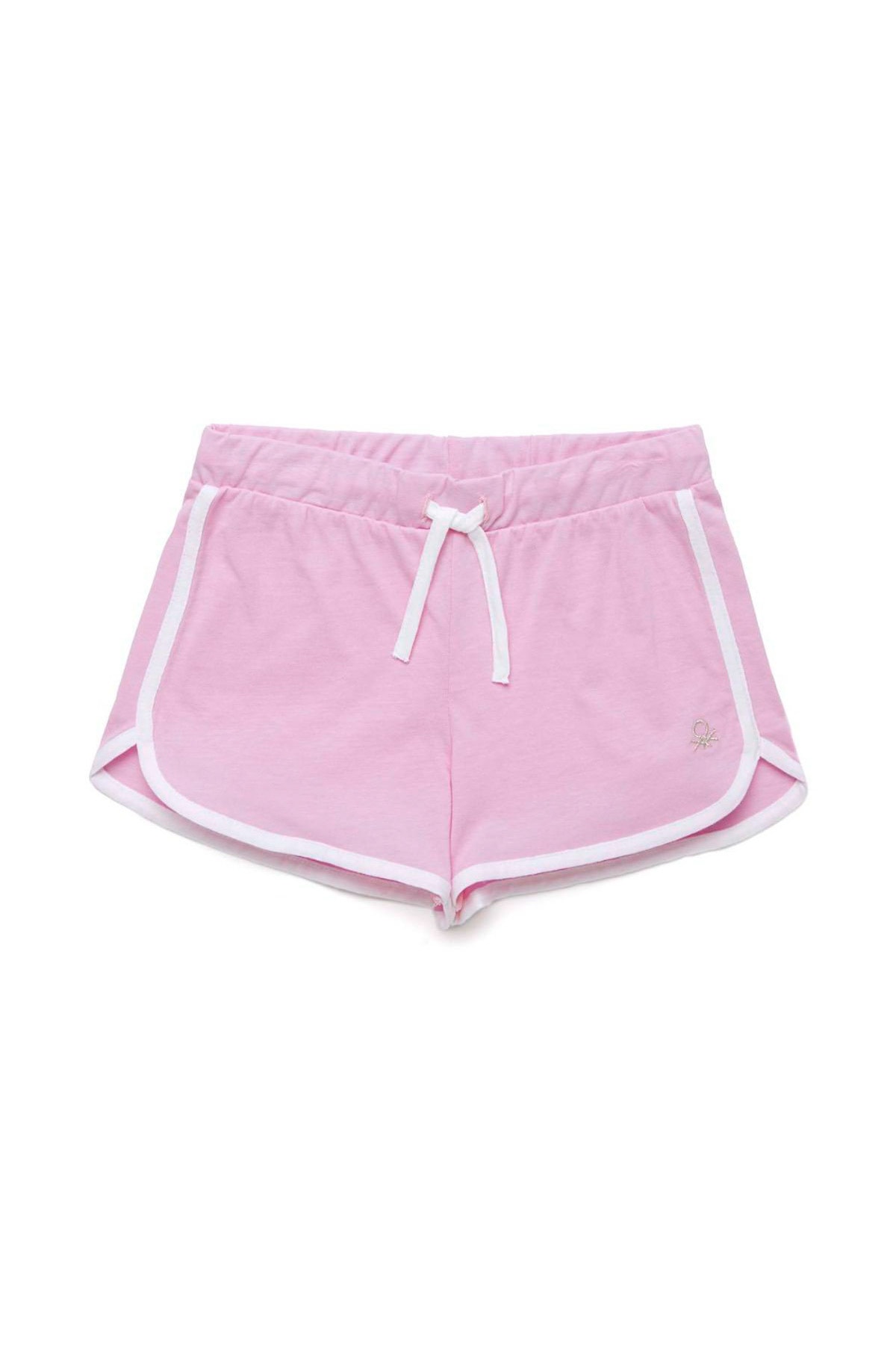 Pembe Çocuk Kenarları Biyeli Şort