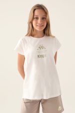Authentic Krem Kız Çocuk T-Shirt