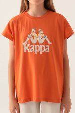 Patterned Top Turuncu Kız Çocuk T-Shirt - Görsel 4