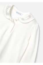 Kız Çocuk Uzun Kol T-shirt Krem Gri 131 - Görsel 6