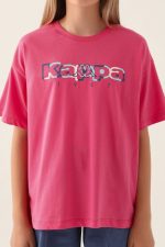 Text Printed Açık Fuşya Kız Çocuk T-Shirt - Görsel 3