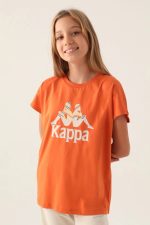 Patterned Top Turuncu Kız Çocuk T-Shirt - Görsel 2