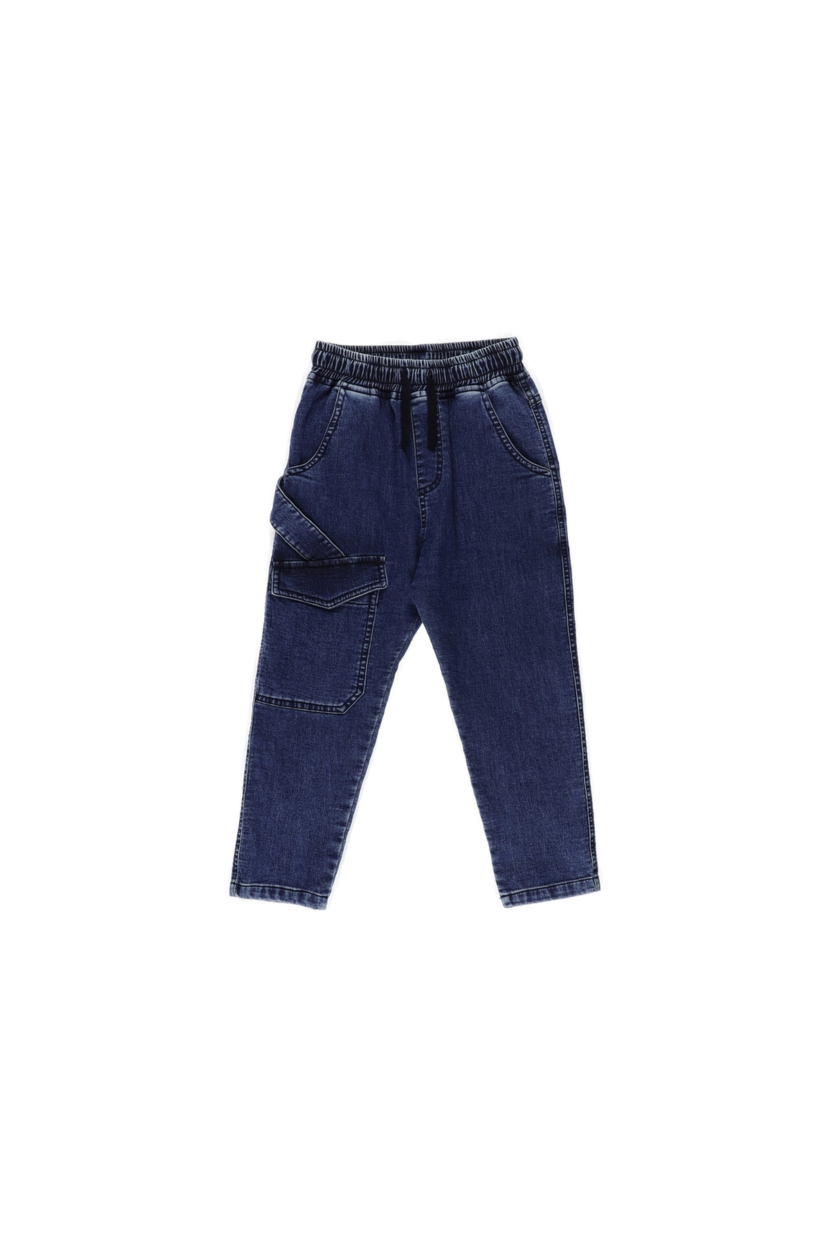 Erkek Çocuk Beli Lastikli Kot Pantolon