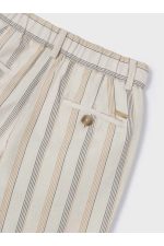 Erkek Çocuk Çizgili Pantolon Sarı Taş 3541 - Görsel 4