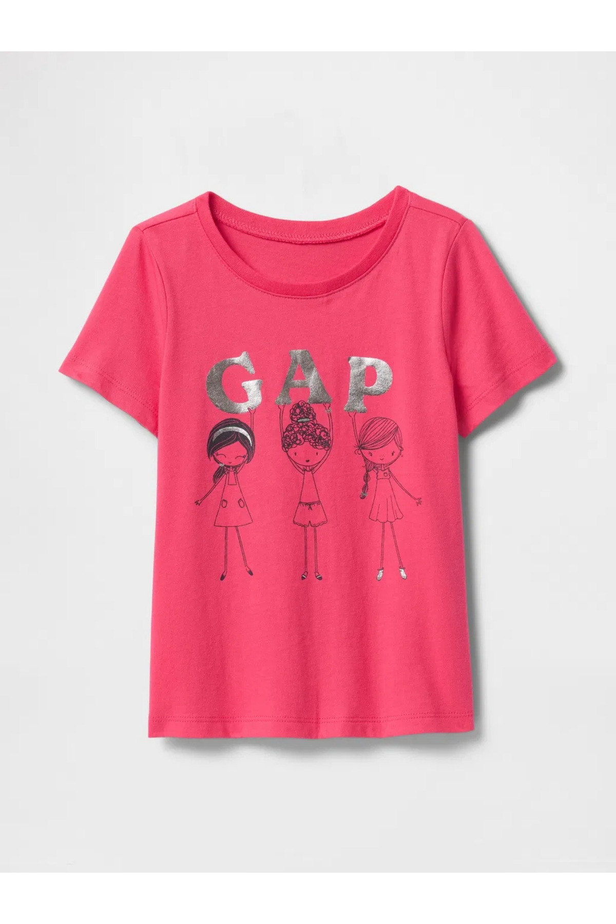 Kız Bebek Grafik T-Shirt Fuşya