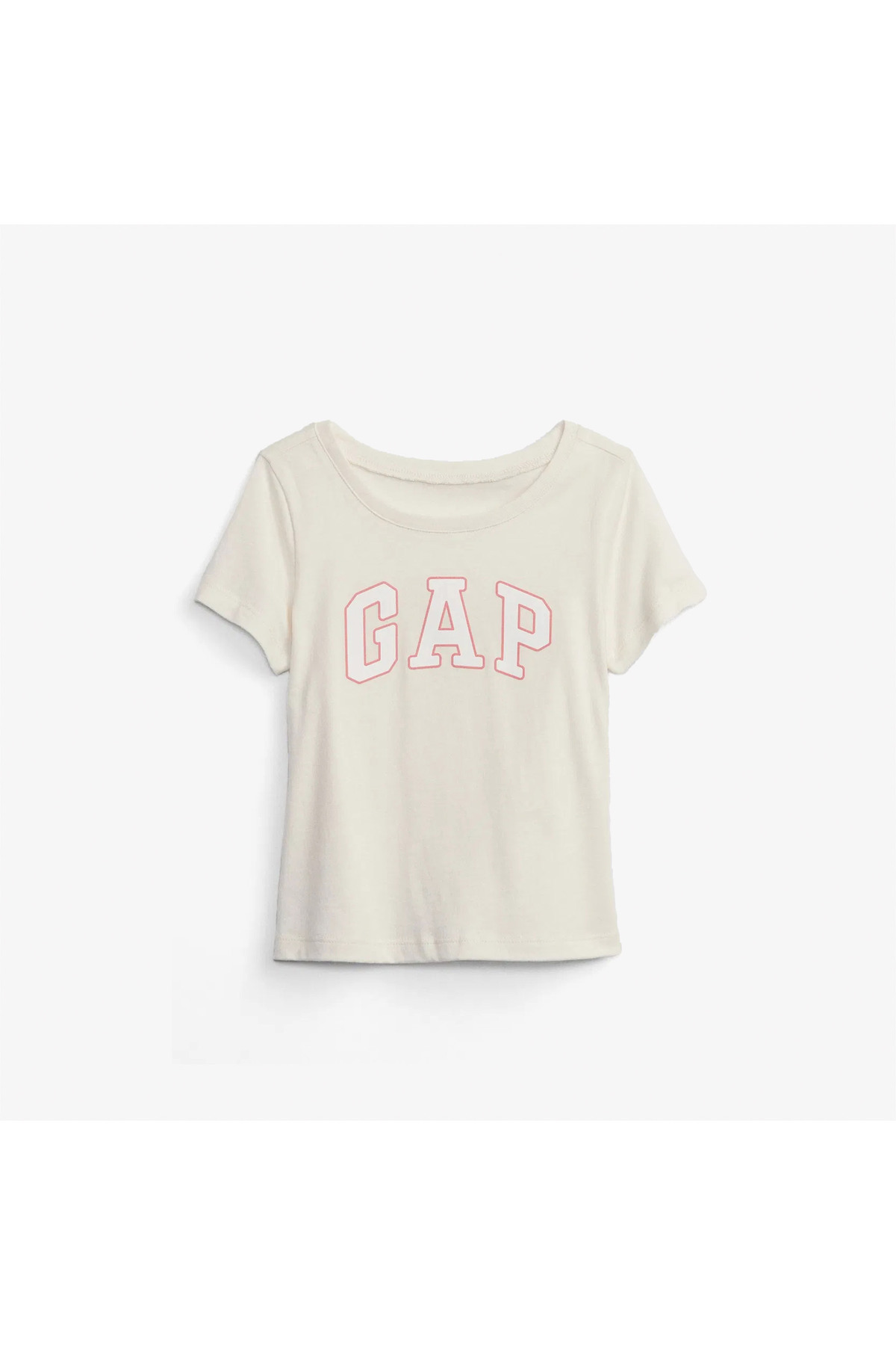 Kız Bebek Gap Logo T-Shirt Kırık Beyaz