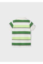 3153 Yeşil Çizgili Polo T-shirt - Görsel 5