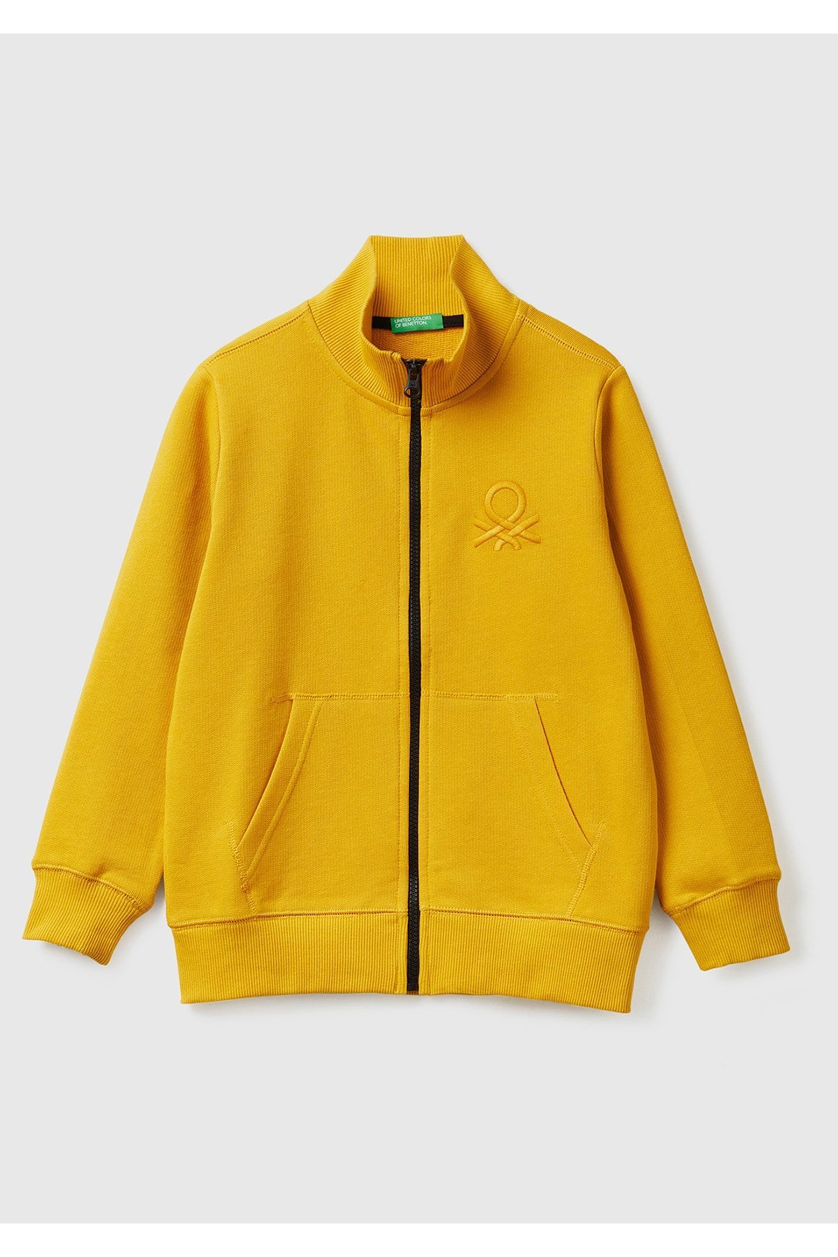 Erkek Çocuk Hardal Logolu Sweatshirt Hardal Sarı