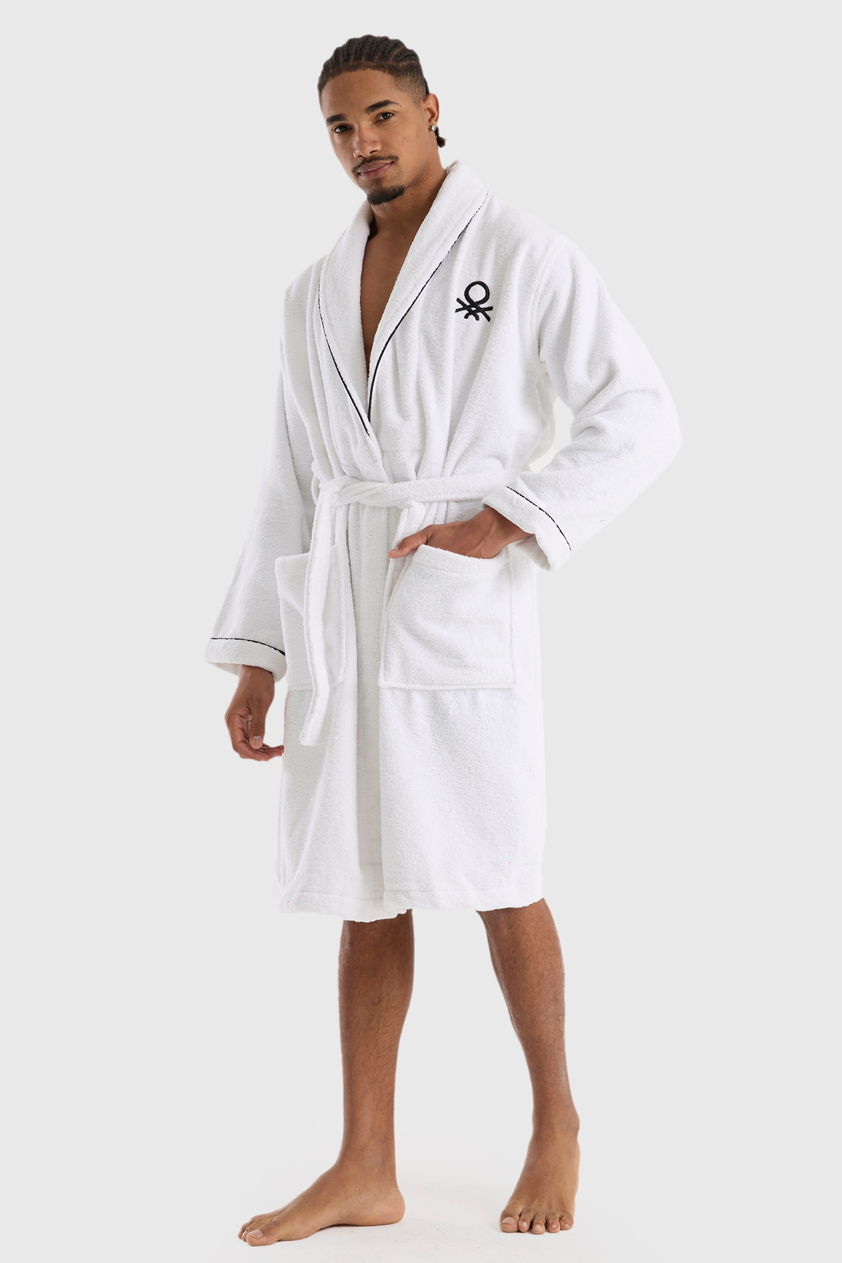 Bornoz Erkek Kadın Unisex Beyaz %100 pamuk
